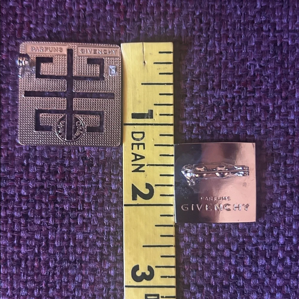 Givenchy Silver and Purple and silver and black 
Brooch Set - Picture 3 of 3